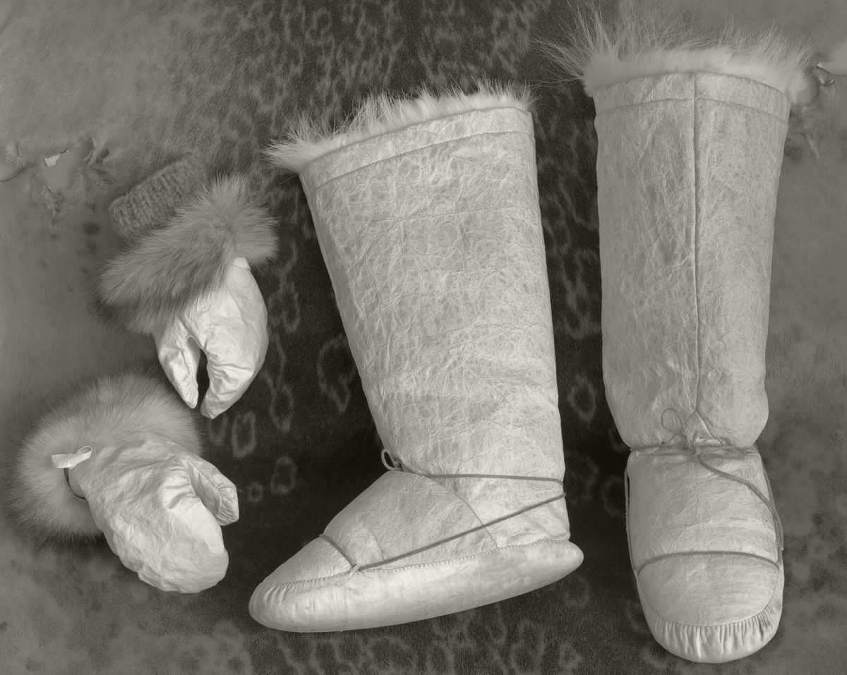 Seal Skin Boots and Mittens. Northwest Greenland