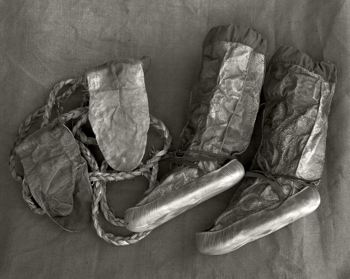 Yupik Fish Skin Boots and Mittens